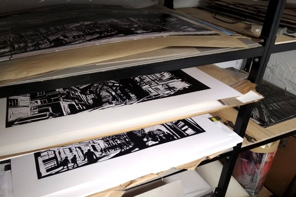 О гравюре. Бумага для печати произведена в Испании. Качественная бумага это важное условие удачного оттиска.