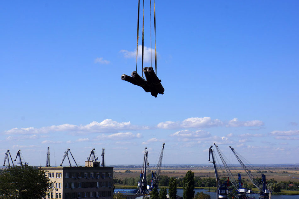 транспортировка крепостных орудий